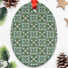 Ornamental Pattern Oval Ornament (two Sides) by designsbymallika