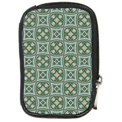 Ornamental Pattern Compact Camera Leather Case by designsbymallika