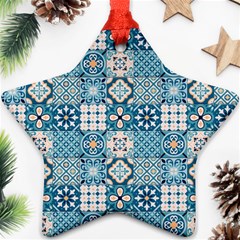 Ceramic Tile Pattern Ornament (star) by designsbymallika