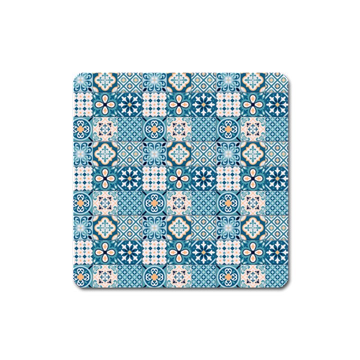 Ceramic Tile Pattern Square Magnet