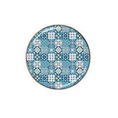 Ceramic Tile Pattern Hat Clip Ball Marker (4 Pack) by designsbymallika