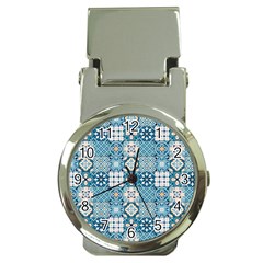 Ceramic Tile Pattern Money Clip Watches by designsbymallika