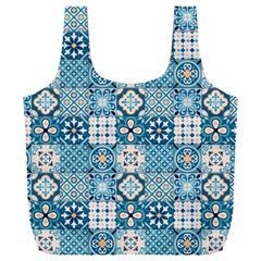 Ceramic Tile Pattern Full Print Recycle Bag (xxxl) by designsbymallika