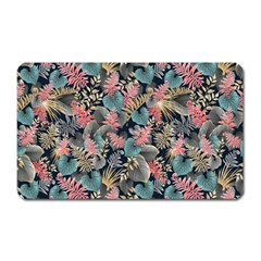 Pink Blue Metallic Pattern Magnet (rectangular) by designsbymallika