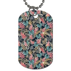 Pink Blue Metallic Pattern Dog Tag (two Sides) by designsbymallika