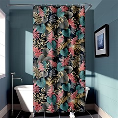 Pink Blue Metallic Pattern Shower Curtain 36  X 72  (stall)  by designsbymallika