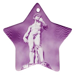 Modul Statue Greek Athlete Vaporwave Ornament (star) by GrenarLab