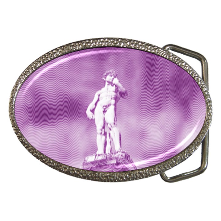 Modul Statue Greek Athlete Vaporwave Belt Buckles