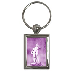 Modul Statue Greek Athlete Vaporwave Key Chain (rectangle) by GrenarLab