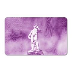 Modul Statue Greek Athlete Vaporwave Magnet (rectangular) by GrenarLab