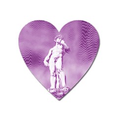 Modul Statue Greek Athlete Vaporwave Heart Magnet by GrenarLab