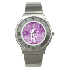 Modul Statue Greek Athlete Vaporwave Stainless Steel Watch by GrenarLab