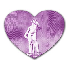 Modul Statue Greek Athlete Vaporwave Heart Mousepads by GrenarLab