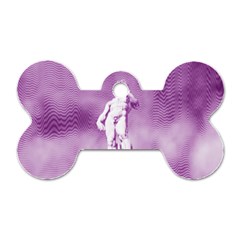 Modul Statue Greek Athlete Vaporwave Dog Tag Bone (one Side) by GrenarLab