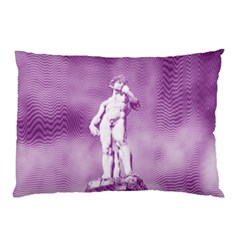 Modul Statue Greek Athlete Vaporwave Pillow Case by GrenarLab