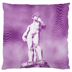 Modul Statue Greek Athlete Vaporwave Large Cushion Case (one Side) by GrenarLab