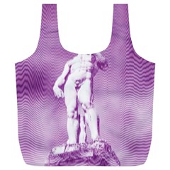 Modul Statue Greek Athlete Vaporwave Full Print Recycle Bag (xl) by GrenarLab