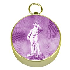 Modul Statue Greek Athlete Vaporwave Gold Compasses by GrenarLab