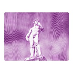 Modul Statue Greek Athlete Vaporwave Double Sided Flano Blanket (mini)  by GrenarLab