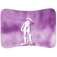 Modul Statue Greek Athlete Vaporwave Velour Seat Head Rest Cushion by GrenarLab