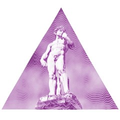 Modul Statue Greek Athlete Vaporwave Wooden Puzzle Triangle