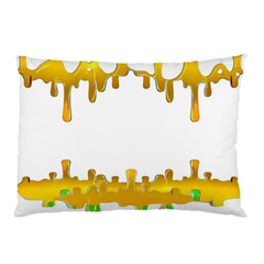 Dripping Paint In Wonderful Colors Pillow Case by pepitasart