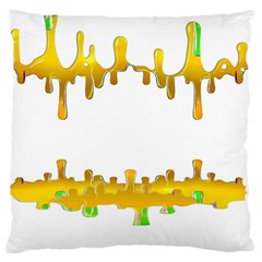 Dripping Paint In Wonderful Colors Standard Flano Cushion Case (one Side) by pepitasart