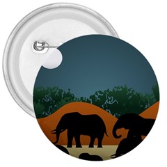 Elephant Family Illustration 3  Buttons by dflcprintsclothing