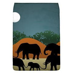 Elephant Family Illustration Removable Flap Cover (l) by dflcprintsclothing