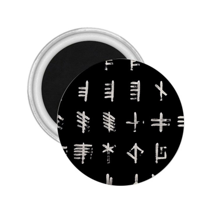 Ogham Rune Set Complete Inverted 2.25  Magnets