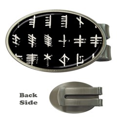 Ogham Rune Set Complete Inverted Money Clips (oval)  by WetdryvacsLair