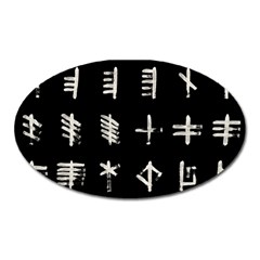 Ogham Rune Set Complete Inverted Oval Magnet by WetdryvacsLair