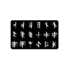 Ogham Rune Set Complete Inverted Magnet (name Card) by WetdryvacsLair