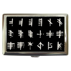 Ogham Rune Set Complete Inverted Cigarette Money Case by WetdryvacsLair