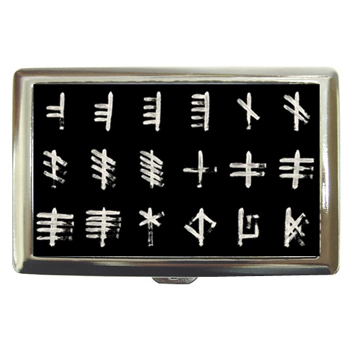 Ogham Rune Set Complete Inverted Cigarette Money Case