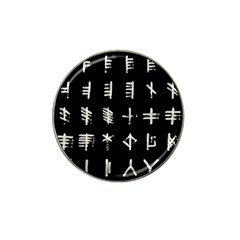 Ogham Rune Set Complete Inverted Hat Clip Ball Marker by WetdryvacsLair