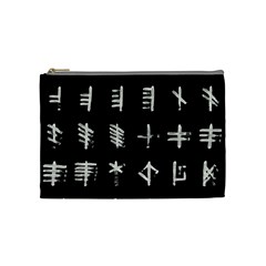 Ogham Rune Set Complete Inverted Cosmetic Bag (medium) by WetdryvacsLair