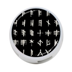 Ogham Rune Set Complete Inverted 4-port Usb Hub (two Sides)