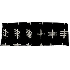 Ogham Rune Set Complete Inverted Body Pillow Case Dakimakura (two Sides) by WetdryvacsLair