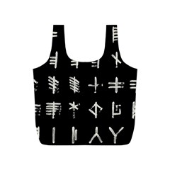 Ogham Rune Set Complete Inverted Full Print Recycle Bag (s) by WetdryvacsLair