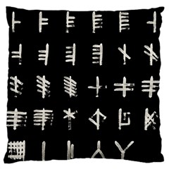 Ogham Rune Set Complete Inverted Standard Flano Cushion Case (one Side) by WetdryvacsLair