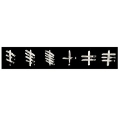 Ogham Rune Set Complete Inverted Large Flano Scarf  by WetdryvacsLair