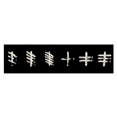 Ogham Rune Set Complete Inverted Satin Scarf (oblong)