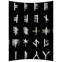 Ogham Rune Set Complete Inverted Back Support Cushion