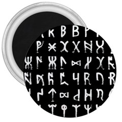 Macromannic Runes Collected Inverted 3  Magnets by WetdryvacsLair