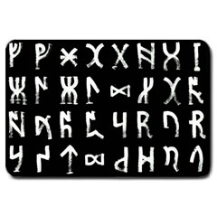 Macromannic Runes Collected Inverted Large Doormat  by WetdryvacsLair