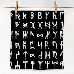 Macromannic Runes Collected Inverted Face Towel by WetdryvacsLair