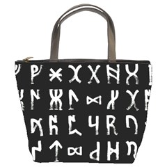 Macromannic Runes Collected Inverted Bucket Bag by WetdryvacsLair