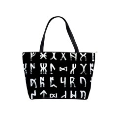 Macromannic Runes Collected Inverted Classic Shoulder Handbag by WetdryvacsLair