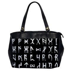 Macromannic Runes Collected Inverted Oversize Office Handbag by WetdryvacsLair